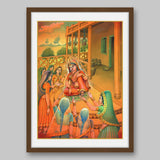 Yashoda with Gopikas – High Quality Print of Artwork by Pieter Weltevrede - Sagar World