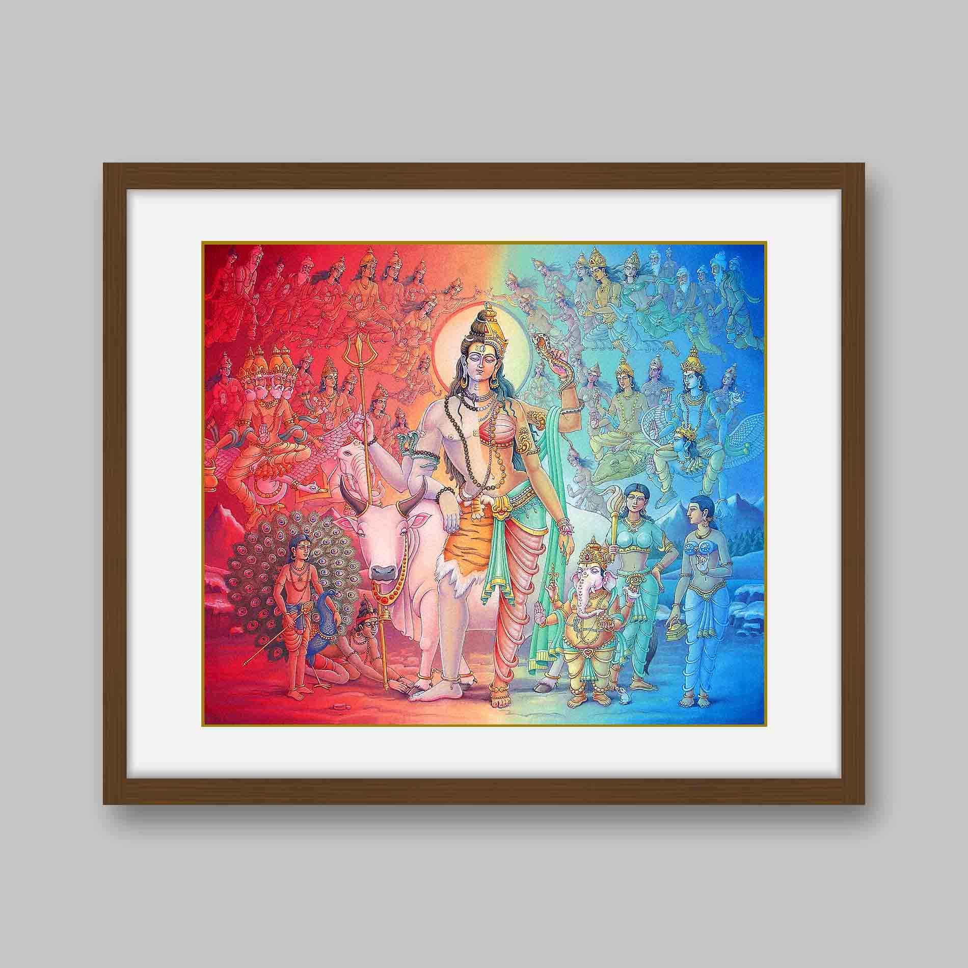 Ardhanarishwara – High Quality Print of Artwork by Pieter Weltevrede