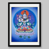 Samantabhadra – The Primordial Buddha – With His Consort Samantabhadri- High Quality Print of Artwork by Pieter Weltevrede - Sagar World