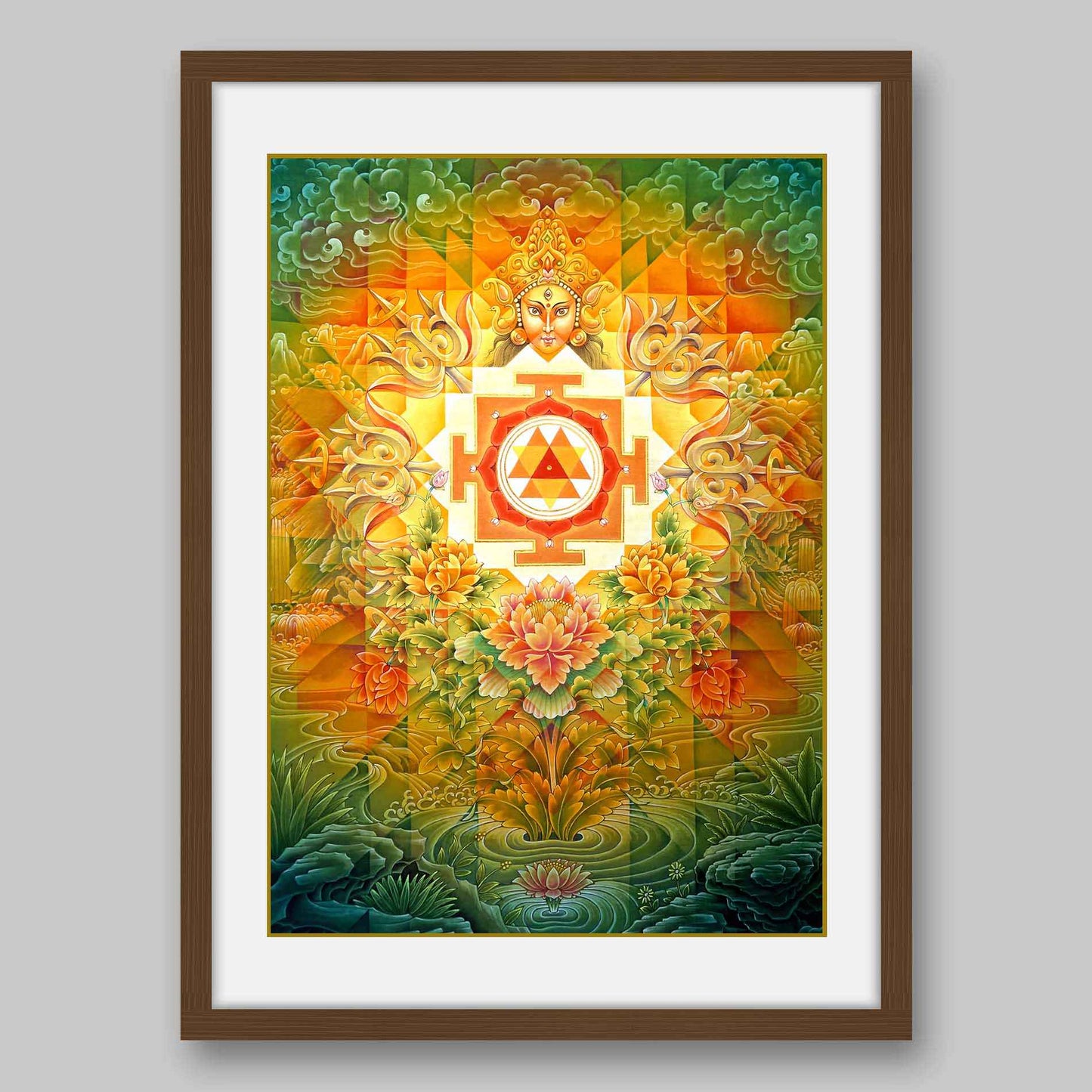 Durga Yantra -High Quality Print of Artwork by Pieter Weltevrede - Home Decor