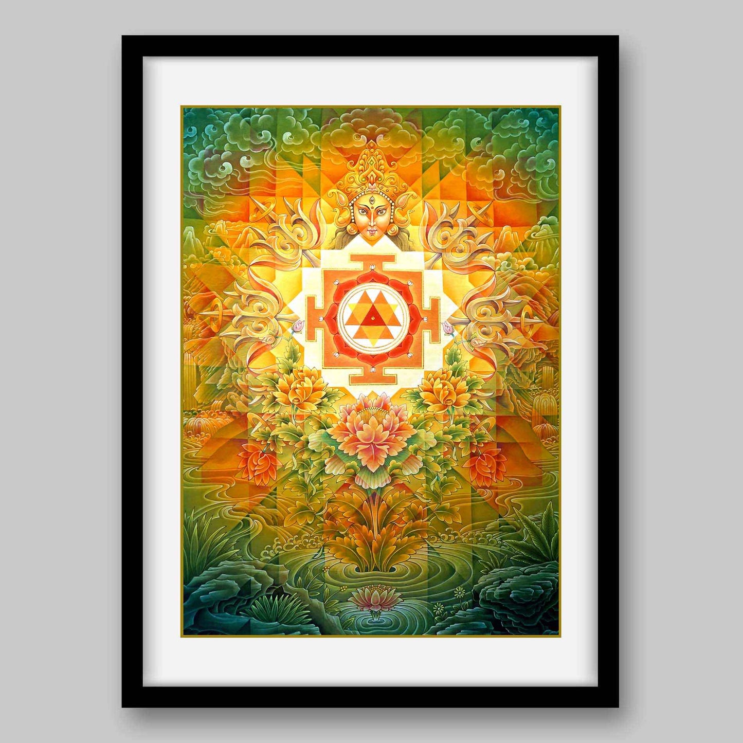 Durga Yantra -High Quality Print of Artwork by Pieter Weltevrede - Home Decor