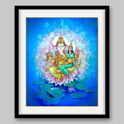 Ganesh and Riddhi – High Quality Print of Artwork by Pieter Weltevrede