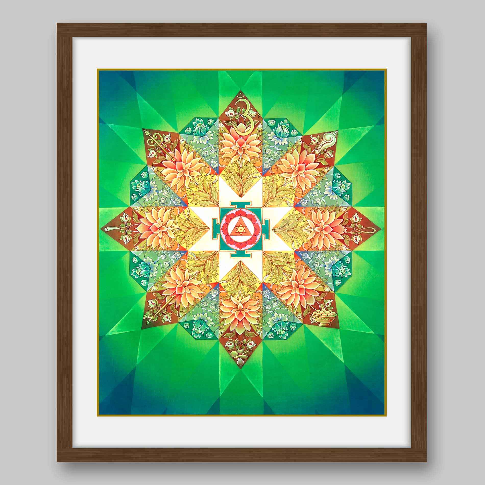 Ganesha Yantra – High Quality Print of Artwork by Pieter Weltevrede - Home Decor