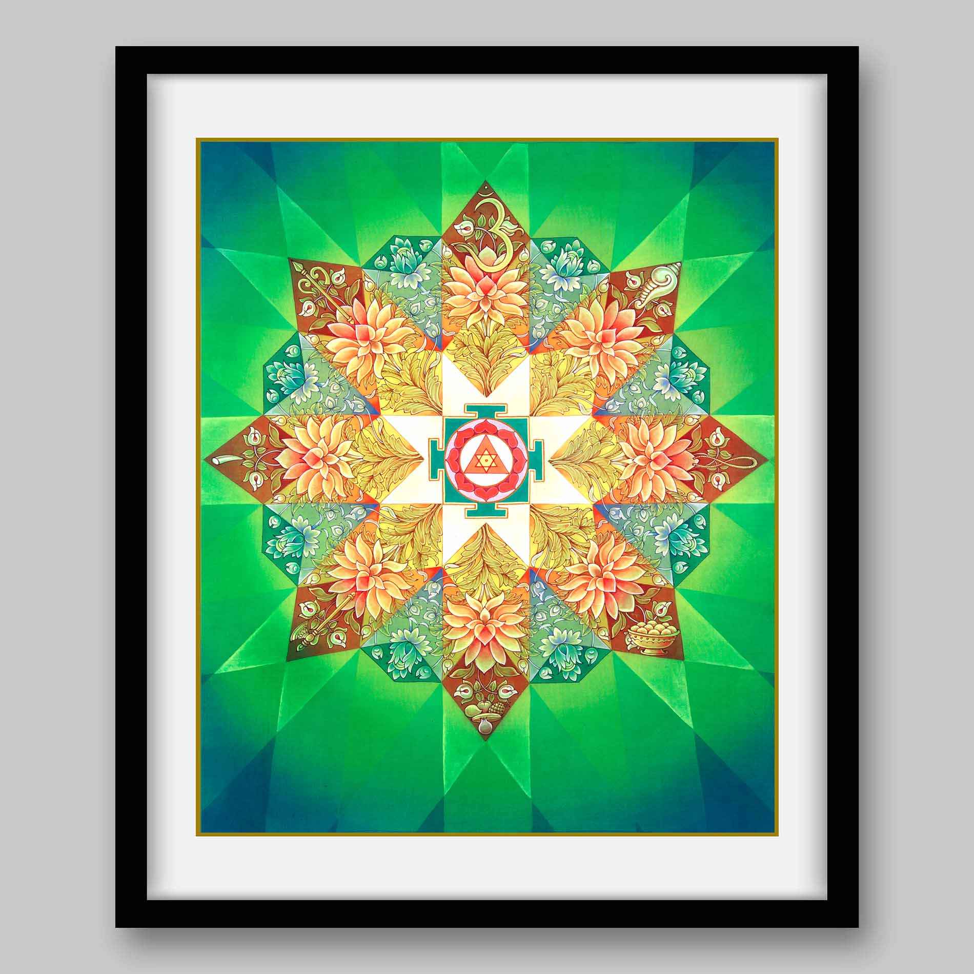 Ganesha Yantra – High Quality Print of Artwork by Pieter Weltevrede - Home Decor