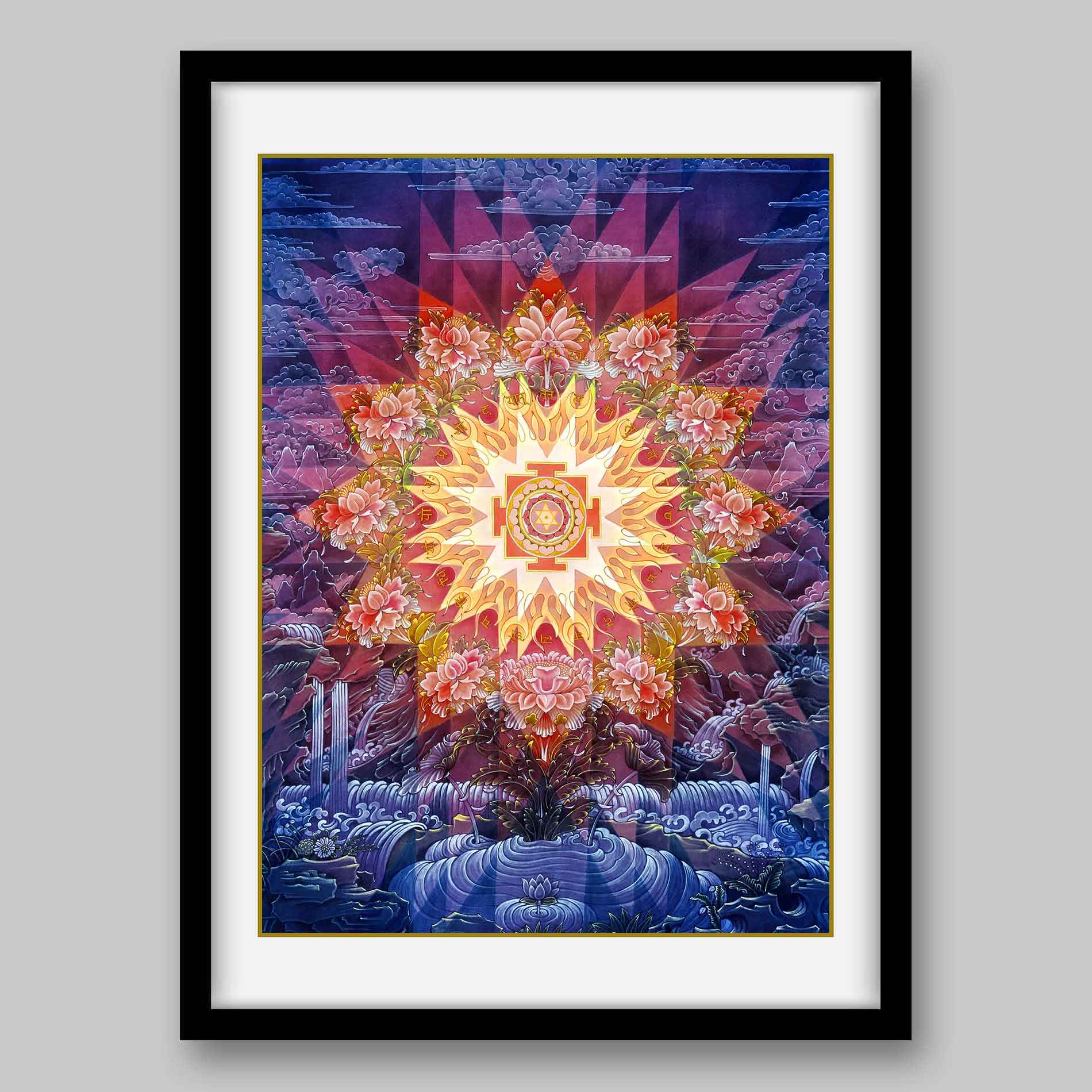 Gayatri Yantra- High Quality Print of Artwork by Pieter Weltevrede
