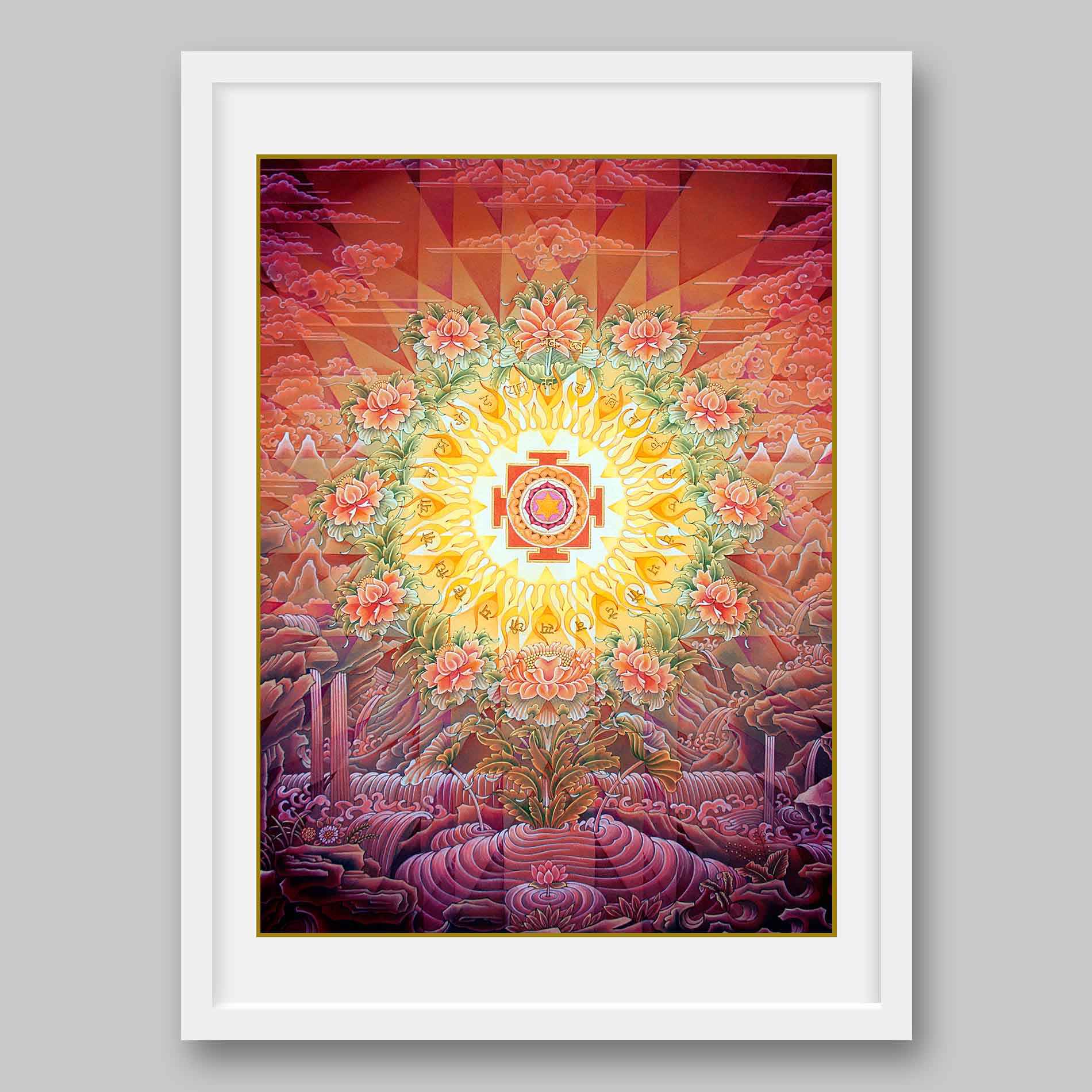 Gayatri Yantra -High Quality Print of Artwork by Pieter Weltevrede