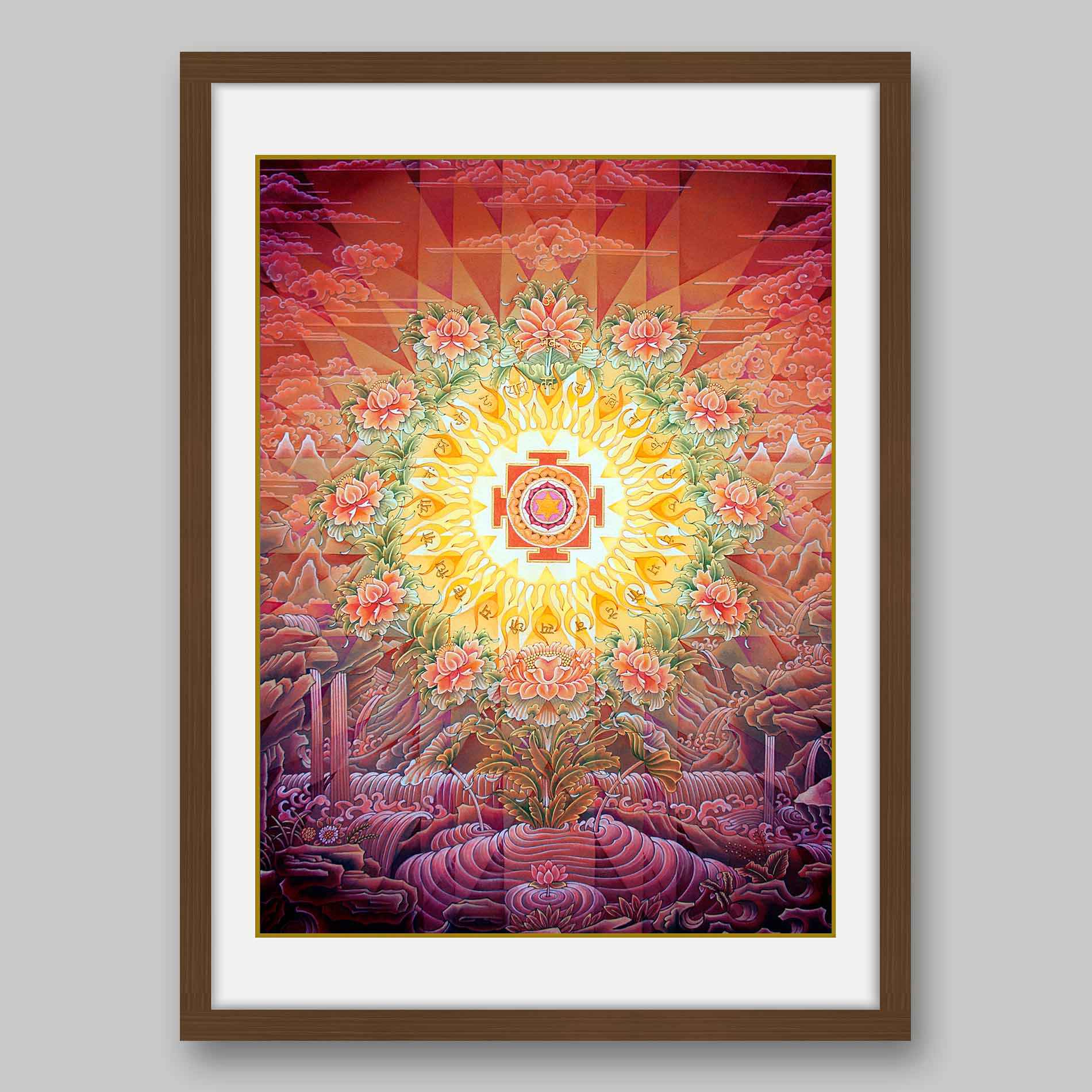 Gayatri Yantra -High Quality Print of Artwork by Pieter Weltevrede