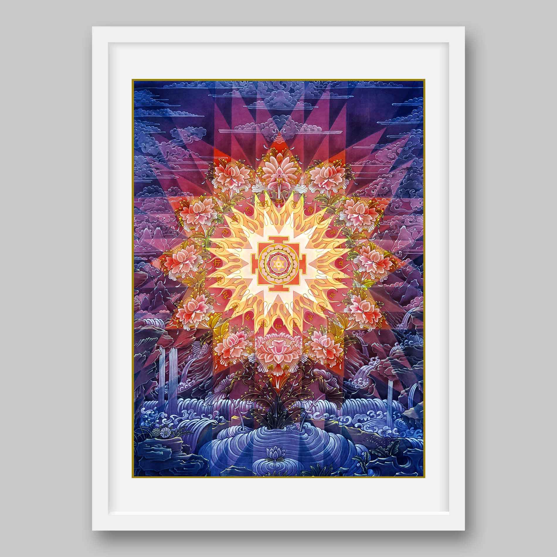 Gayatri Yantra- High Quality Print of Artwork by Pieter Weltevrede