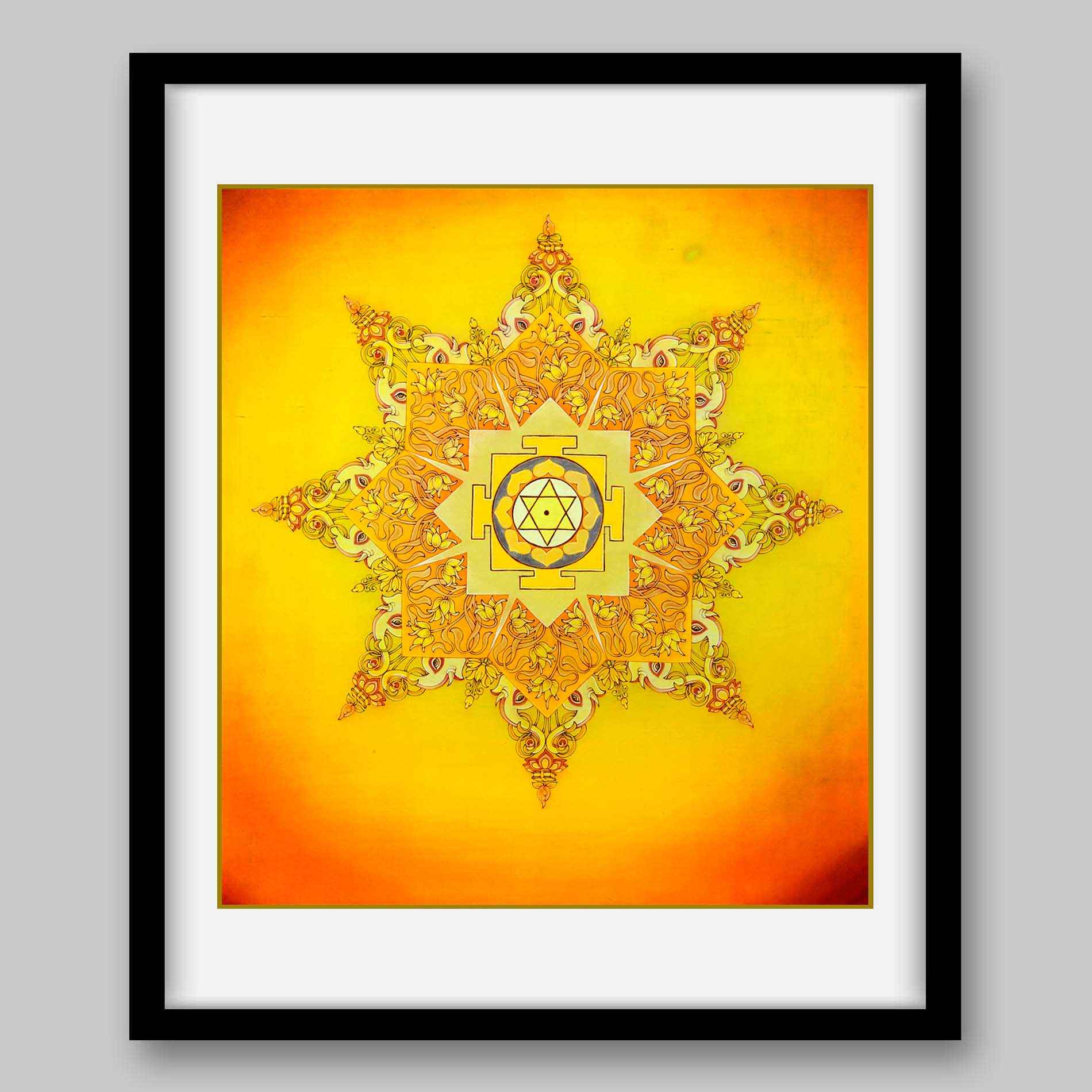 Jupiter Yantra – High Quality Print of Artwork by Pieter Weltevrede - Home Decor