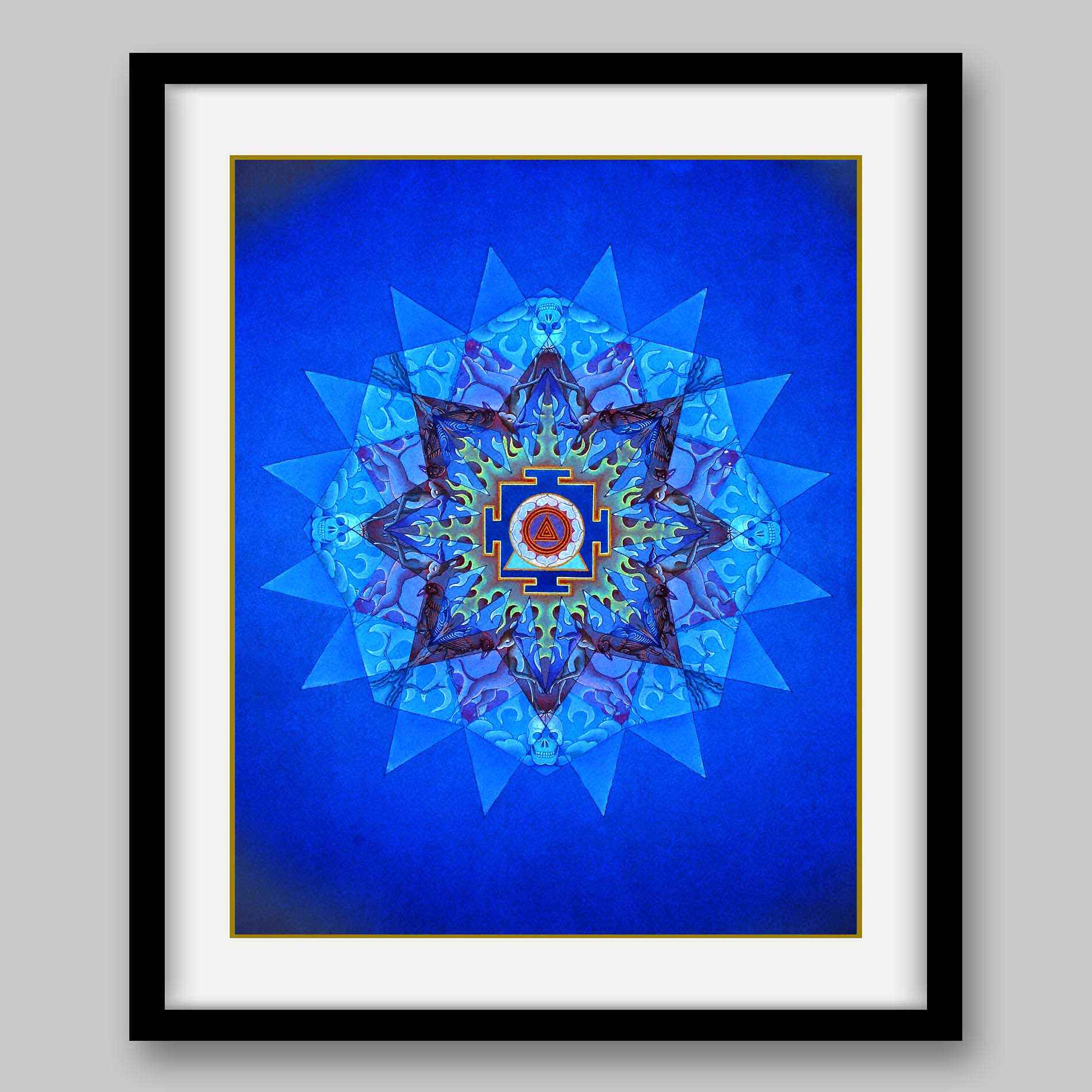 Kali Yantra - High Quality Print of Artwork by Pieter Weltevrede - Home Decor