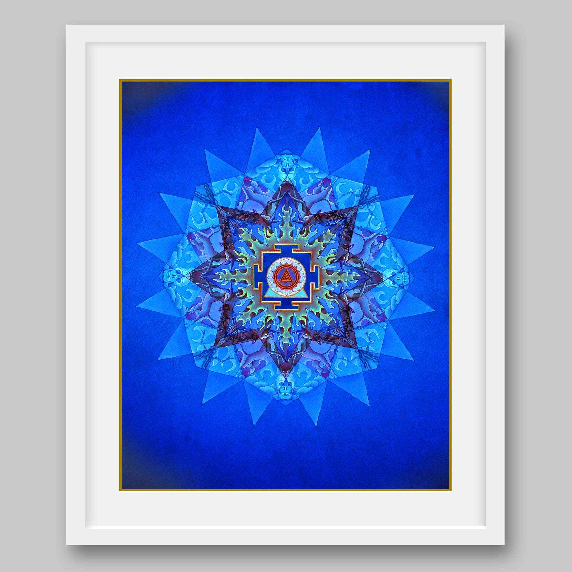 Kali Yantra - High Quality Print of Artwork by Pieter Weltevrede - Home Decor