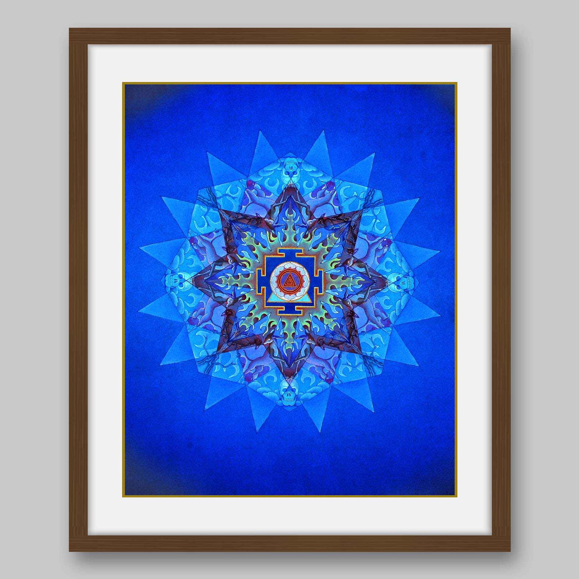 Kali Yantra - High Quality Print of Artwork by Pieter Weltevrede - Home Decor