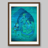 Krishna & Varuna – High Quality Print of Artwork by Pieter Weltevrede