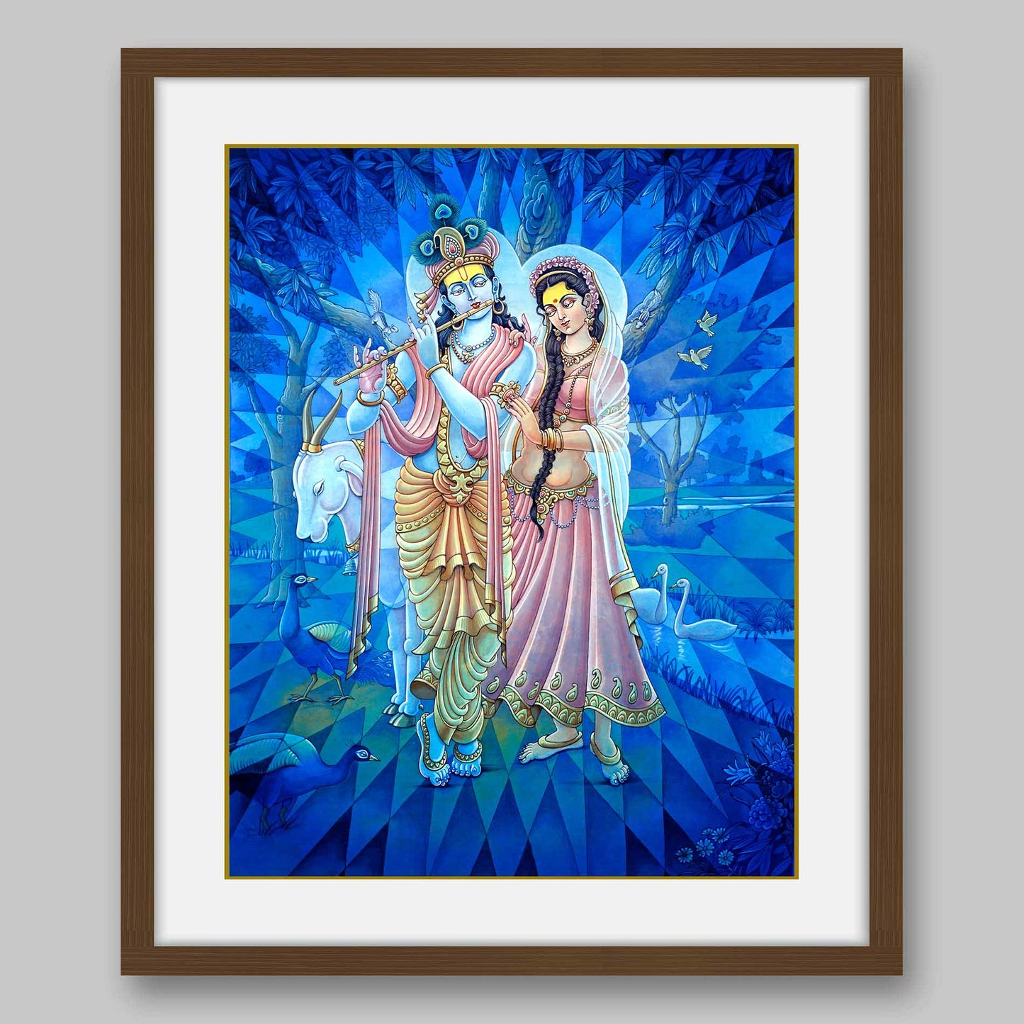 Radha Krishna - High Quality Print of Artwork by Pieter Weltevrede - Sagar World