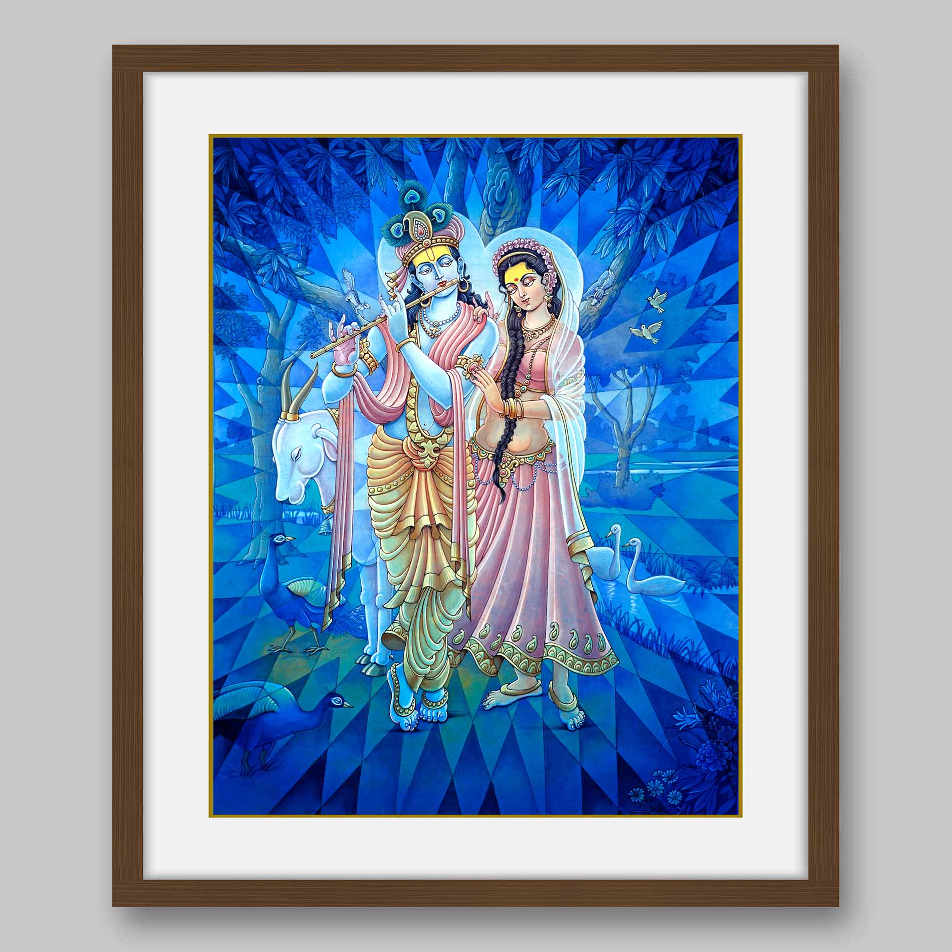 Radha Krishna - High Quality Print of Artwork by Pieter Weltevrede - Sagar World