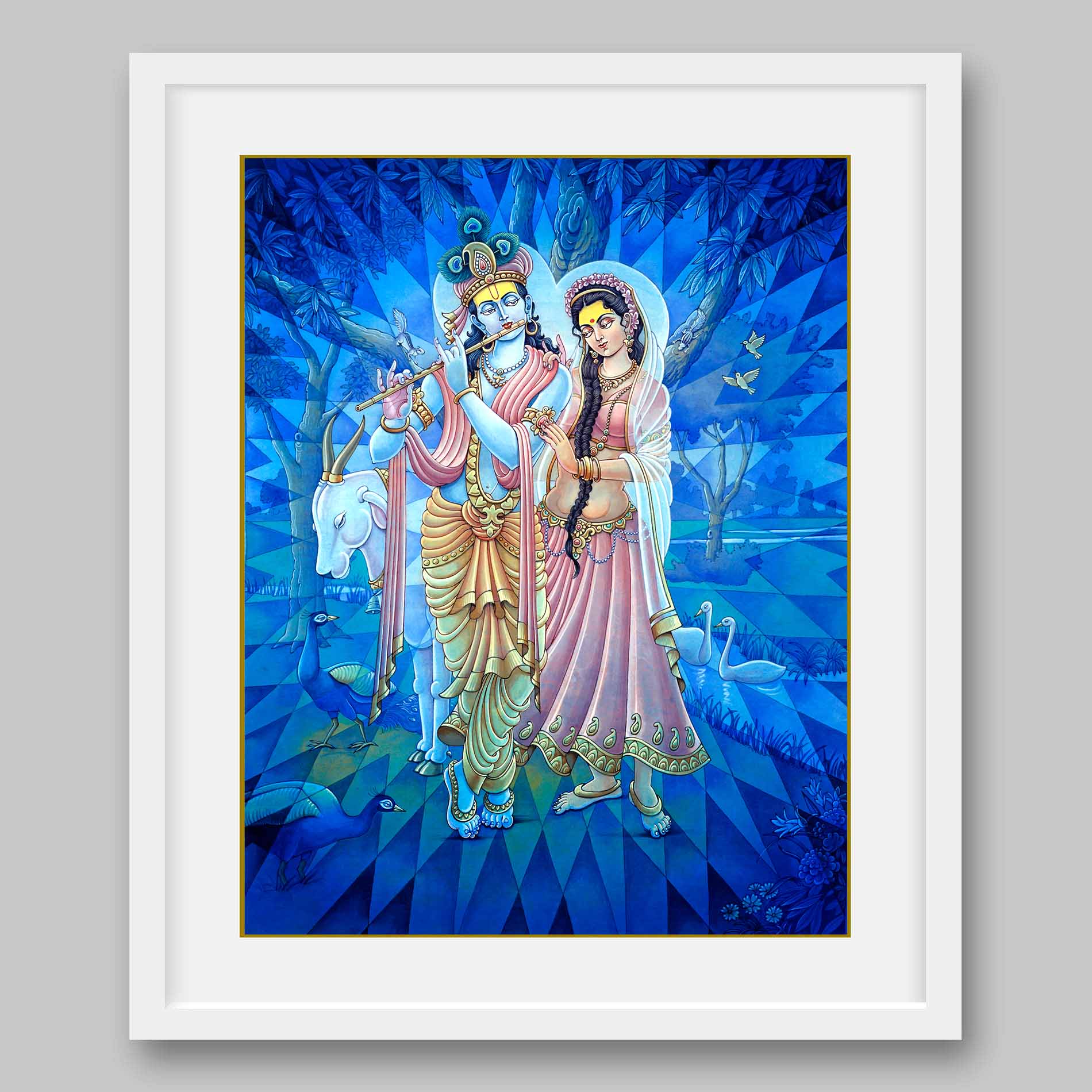 Radha Krishna - High Quality Print of Artwork by Pieter Weltevrede - Sagar World