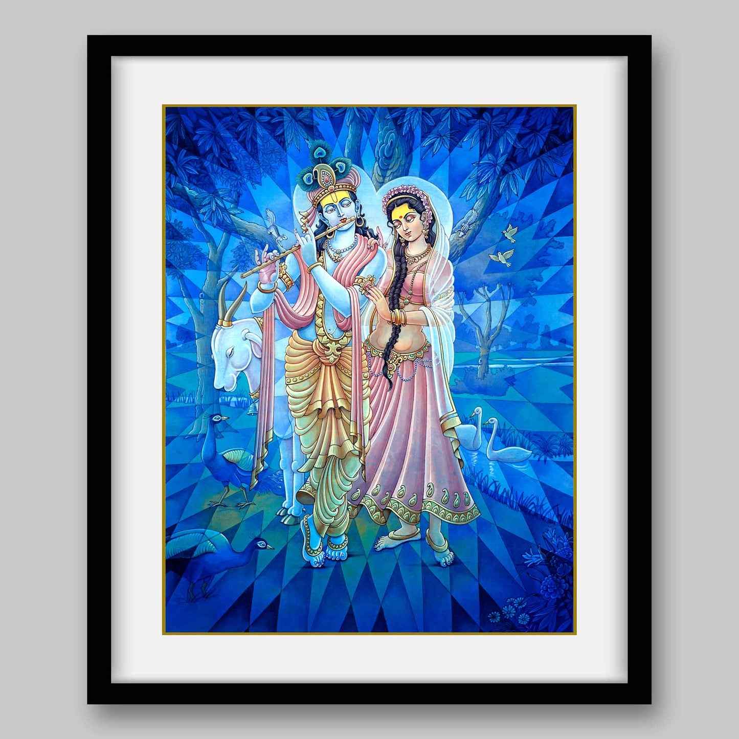 Radha Krishna - High Quality Print of Artwork by Pieter Weltevrede - Sagar World