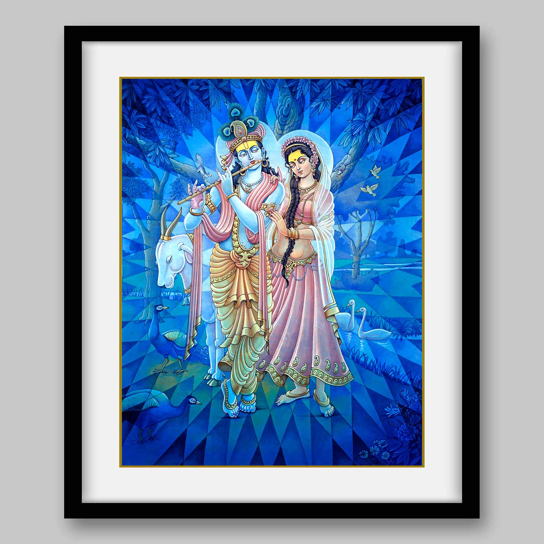 Radha Krishna - High Quality Print of Artwork by Pieter Weltevrede - Sagar World
