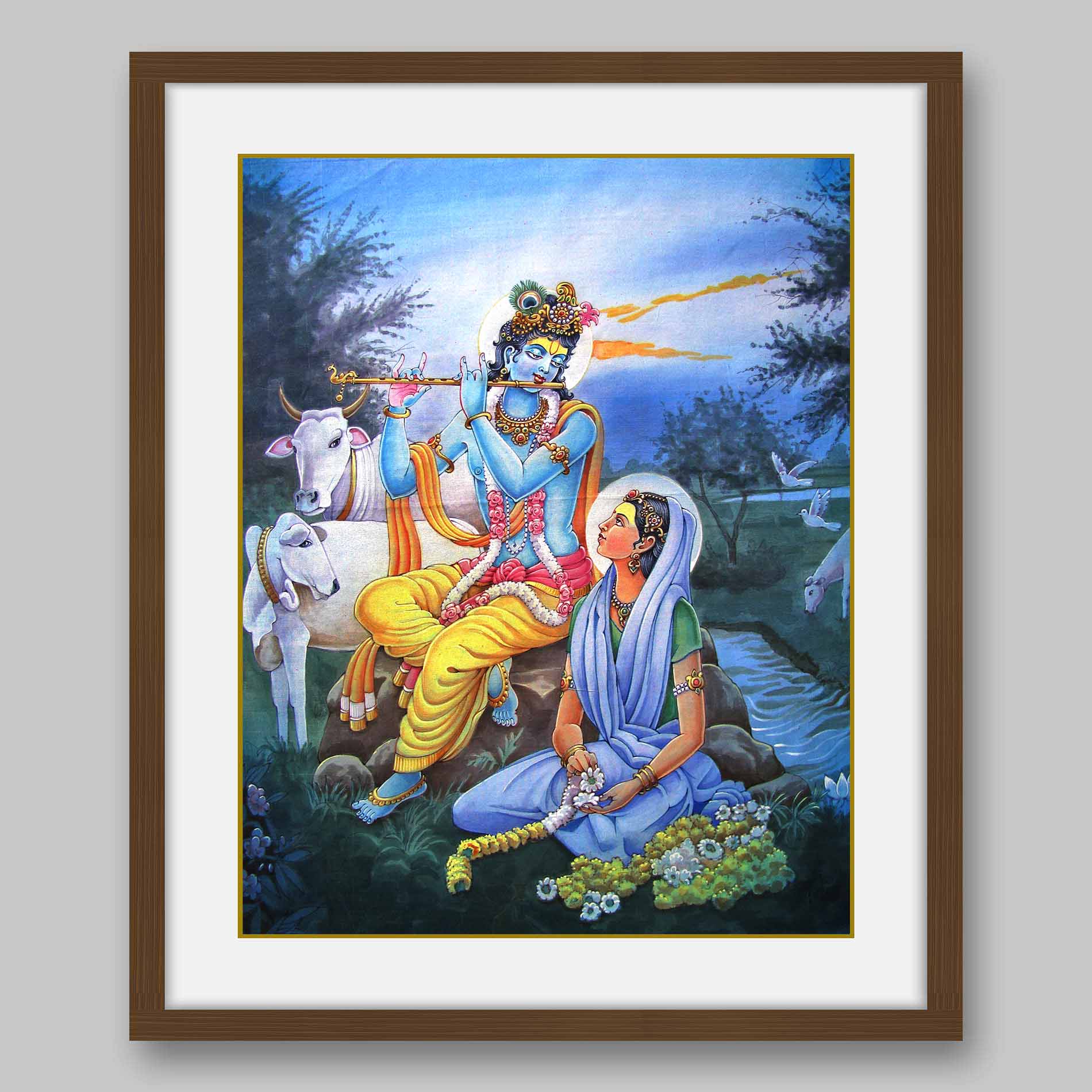 Radha Krishna - High Quality Print of Artwork by Pieter Weltevrede - Sagar World
