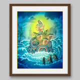 Krishna with Kaliya Naag – High Quality Print of Artwork by Pieter Weltevrede - Sagar World