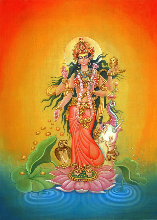 Lakshmi - High Quality Print of Artwork by Pieter Weltevrede - Sagar World