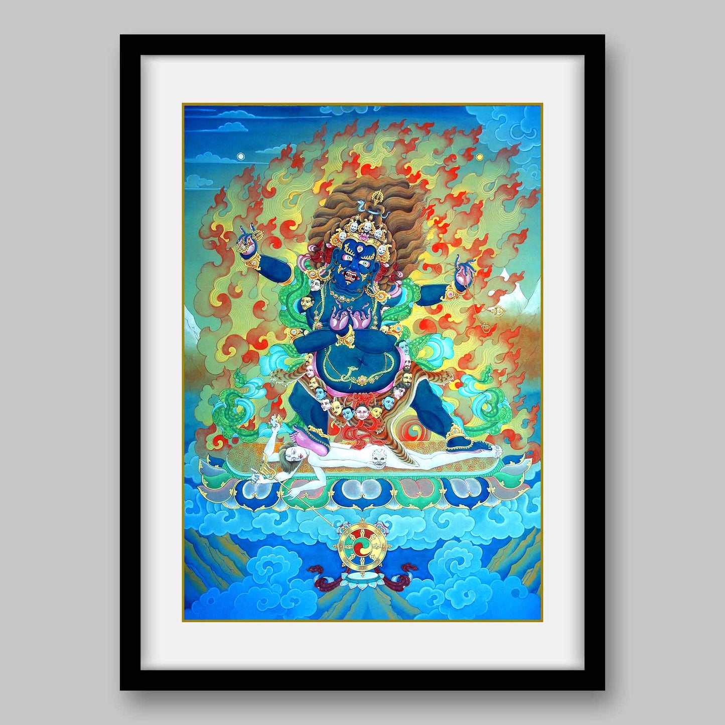 Mahakala – the Protector of Dharma- High Quality Print of Artwork by Pieter Weltevrede - Sagar World