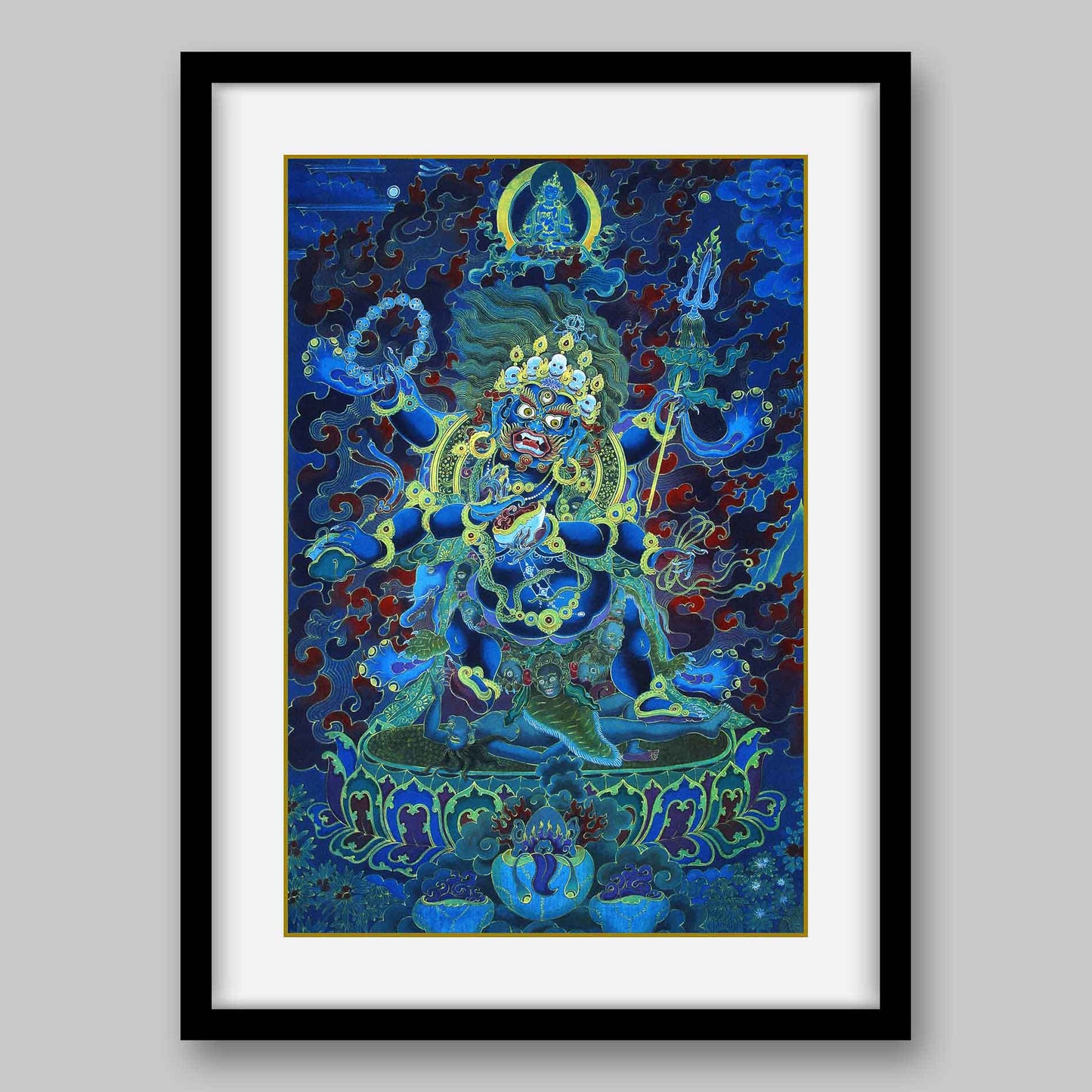 Mahakala – the Protector of Dharma- High Quality Print of Artwork by Pieter Weltevrede - Sagar World