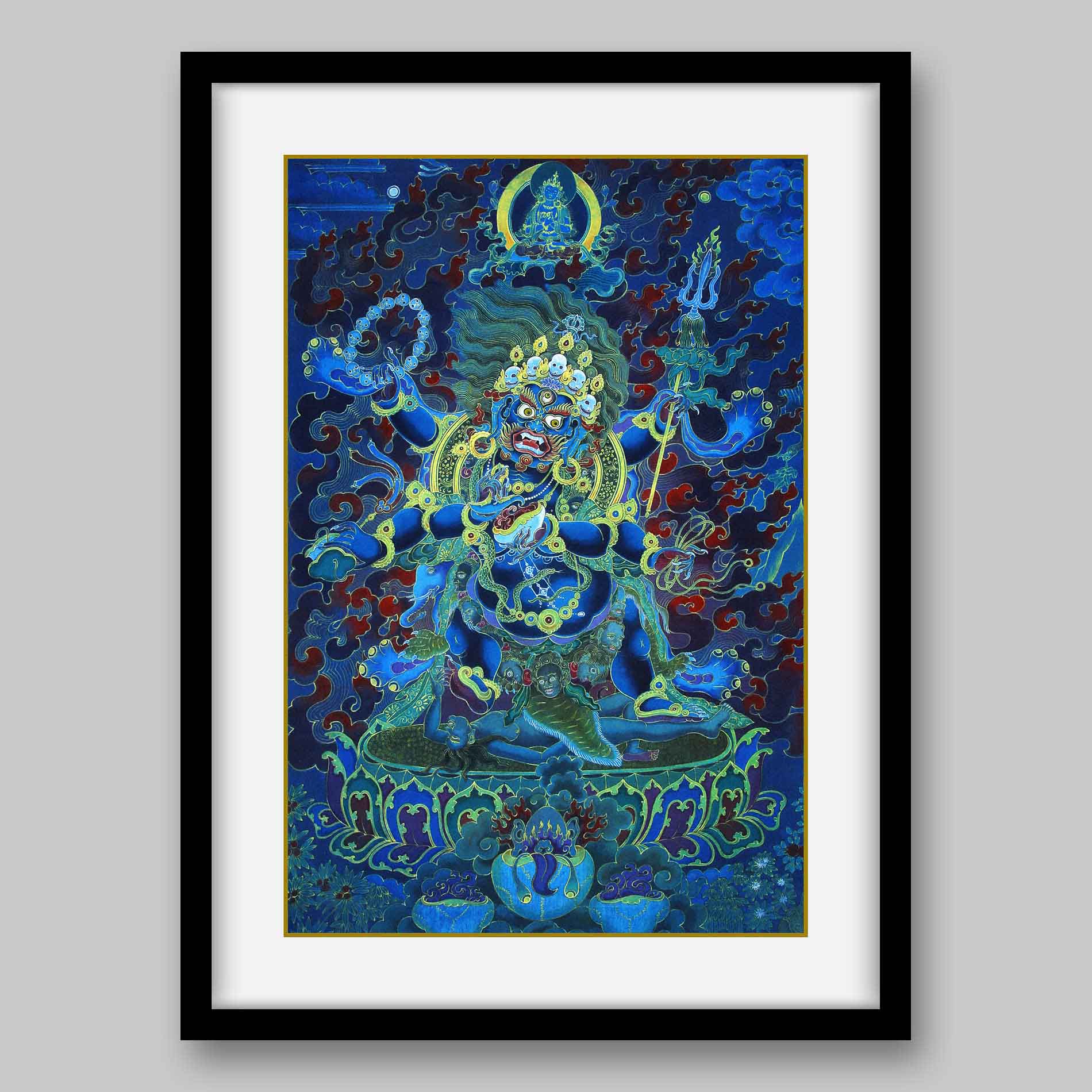 Mahakala – the Protector of Dharma- High Quality Print of Artwork by Pieter Weltevrede - Sagar World