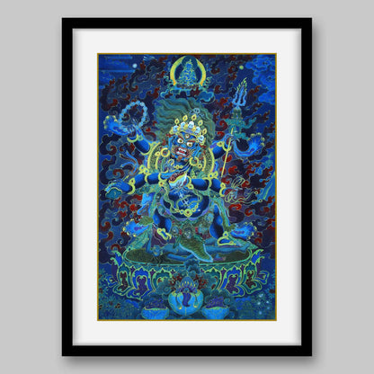 Mahakala – the Protector of Dharma- High Quality Print of Artwork by Pieter Weltevrede - Sagar World