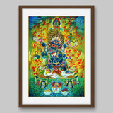 Mahakala – the Protector of Dharma- High Quality Print of Artwork by Pieter Weltevrede - Sagar World