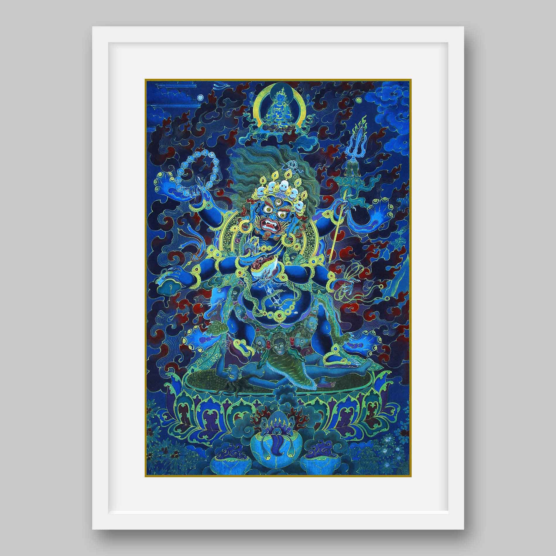 Mahakala – the Protector of Dharma- High Quality Print of Artwork by Pieter Weltevrede - Sagar World