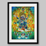 Mahakala – the Protector of Dharma- High Quality Print of Artwork by Pieter Weltevrede - Sagar World