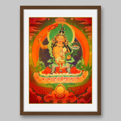 Manjusri Buddha – the Buddha of Wisdom- High Quality Print of Artwork by Pieter Weltevrede - Sagar World