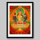 Manjusri Buddha – the Buddha of Wisdom- High Quality Print of Artwork by Pieter Weltevrede - Sagar World