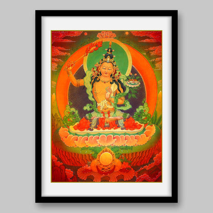 Manjusri Buddha – the Buddha of Wisdom- High Quality Print of Artwork by Pieter Weltevrede - Sagar World