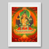 Manjusri Buddha – the Buddha of Wisdom- High Quality Print of Artwork by Pieter Weltevrede - Sagar World