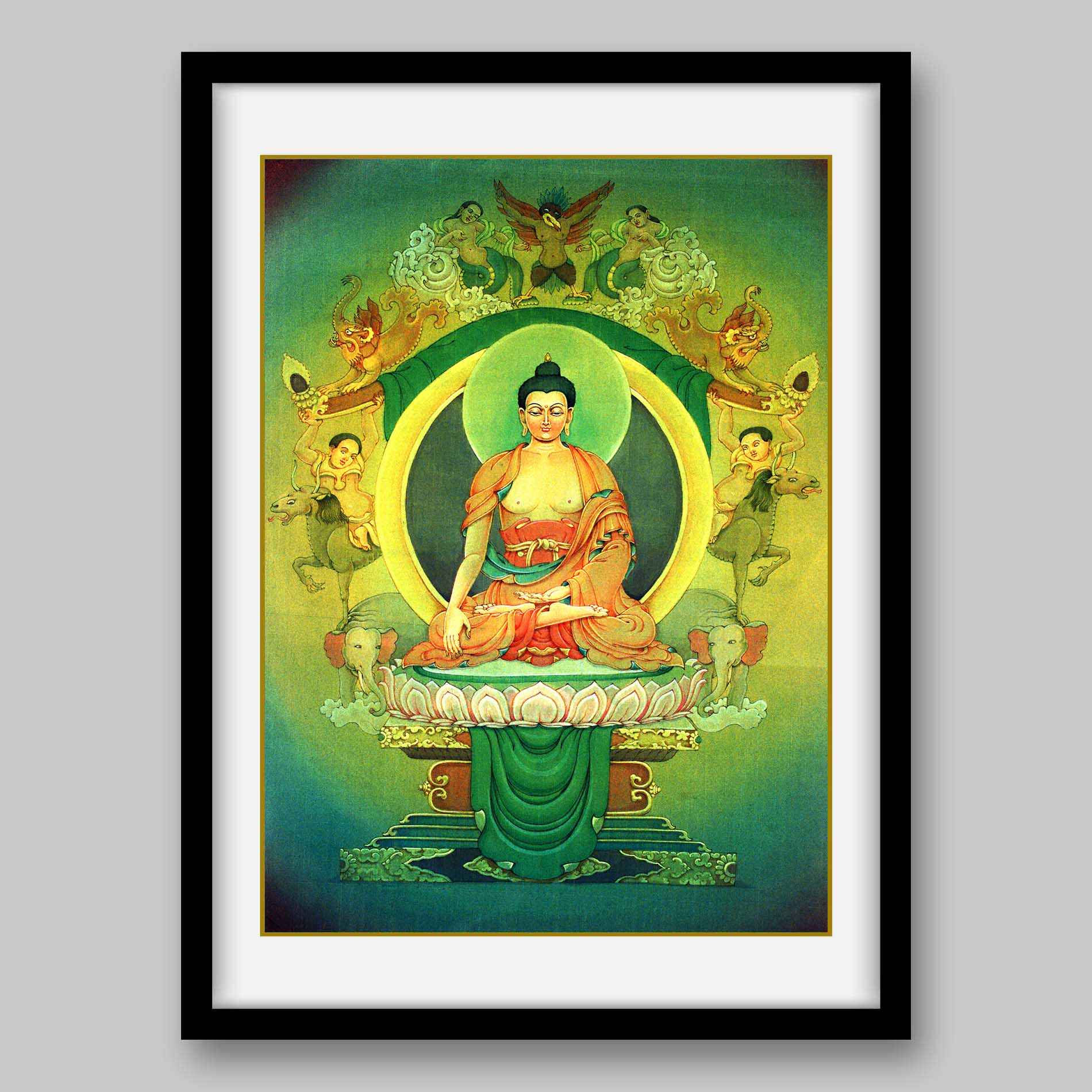 Bhaisajyaguru – The Medicine Buddha- High Quality Print of Artwork by Pieter Weltevrede