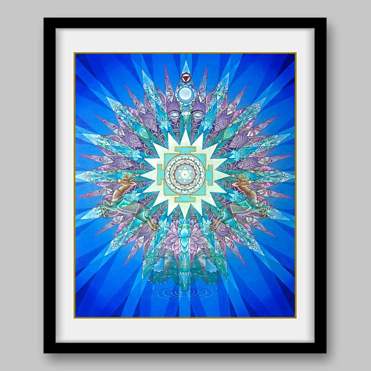 Moon Yantra - High Quality Print of Artwork by Pieter Weltevrede - Home Decor - Sagar World