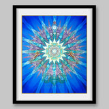 Moon Yantra - High Quality Print of Artwork by Pieter Weltevrede - Home Decor - Sagar World