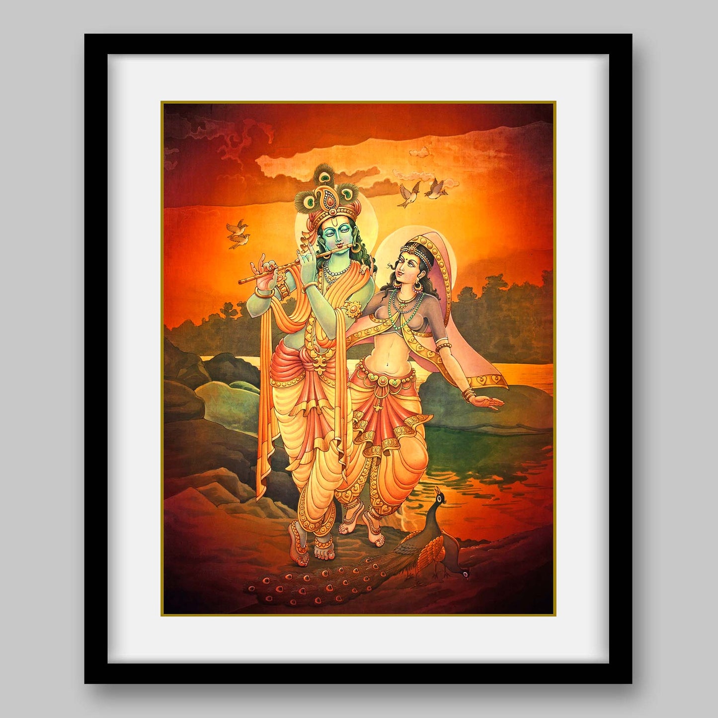 Radha Krishna - High Quality Print of Artwork by Pieter Weltevrede - Sagar World