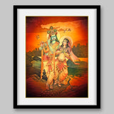 Radha Krishna - High Quality Print of Artwork by Pieter Weltevrede - Sagar World