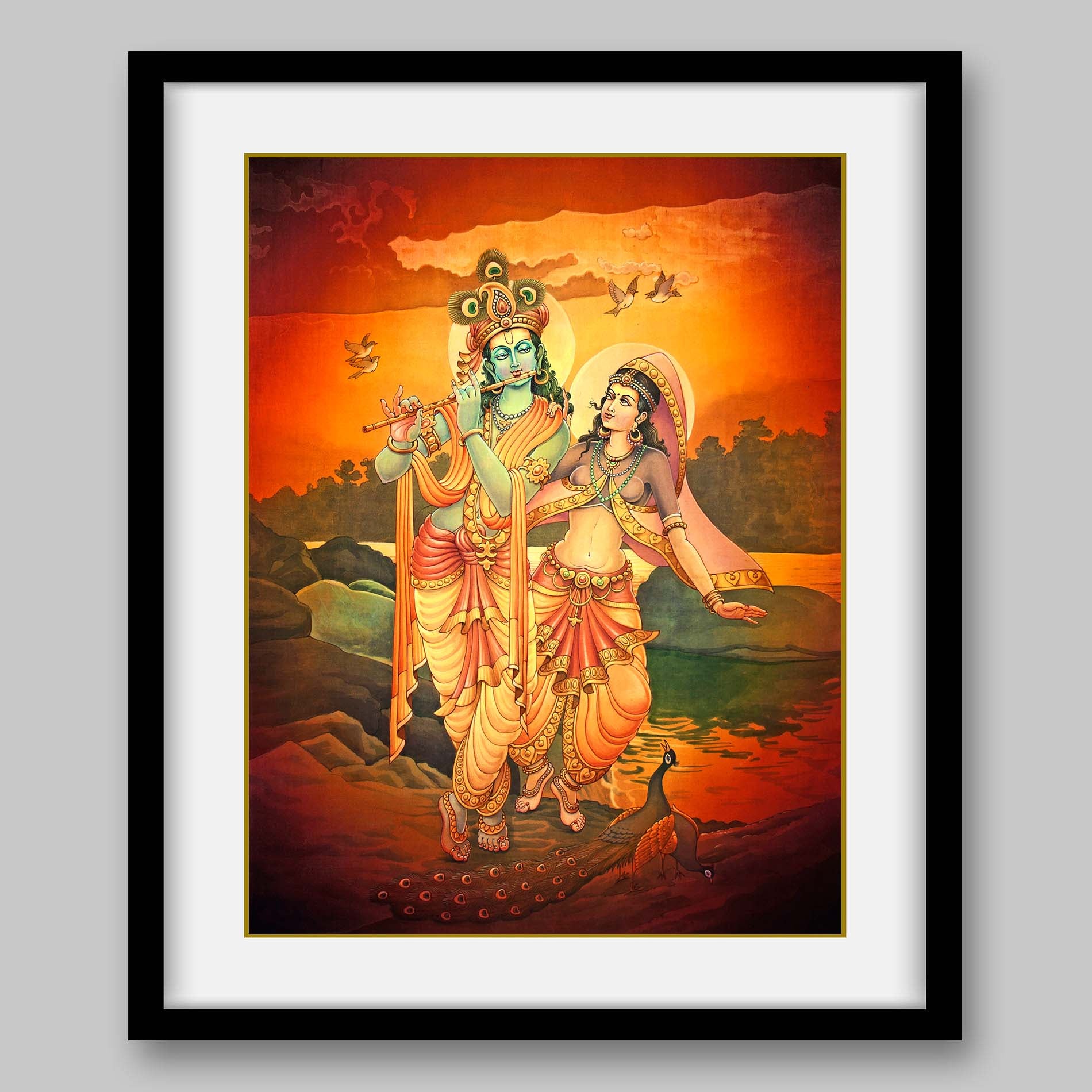 Radha Krishna - High Quality Print of Artwork by Pieter Weltevrede - Sagar World