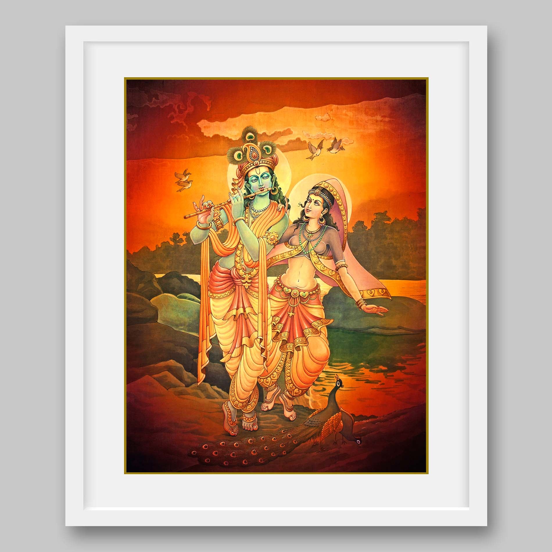 Radha Krishna - High Quality Print of Artwork by Pieter Weltevrede - Sagar World
