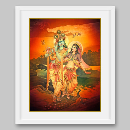 Radha Krishna - High Quality Print of Artwork by Pieter Weltevrede - Sagar World