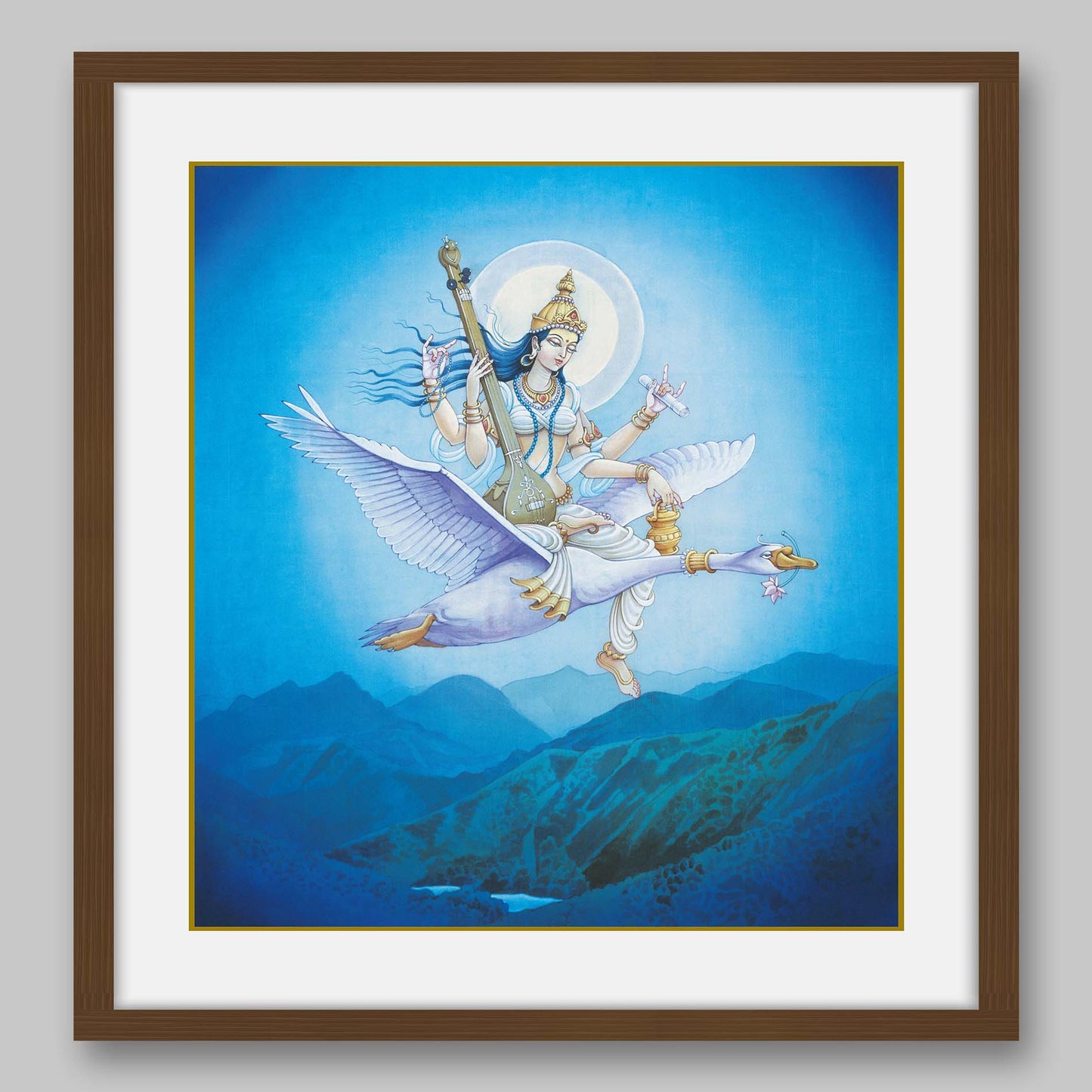 Saraswati – High Quality Print of Artwork by Pieter Weltevrede - Sagar World