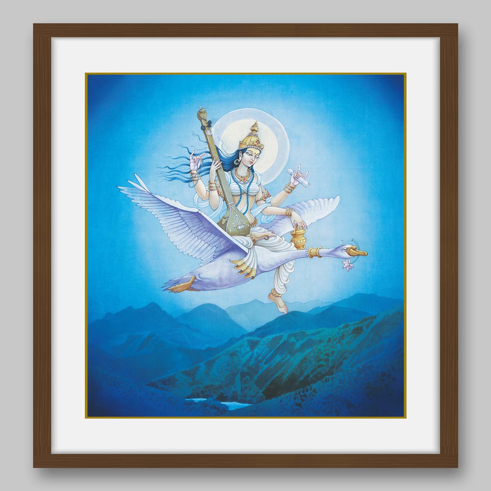 Saraswati – High Quality Print of Artwork by Pieter Weltevrede - Sagar World