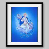 Saraswati – High Quality Print of Artwork by Pieter Weltevrede - Sagar World