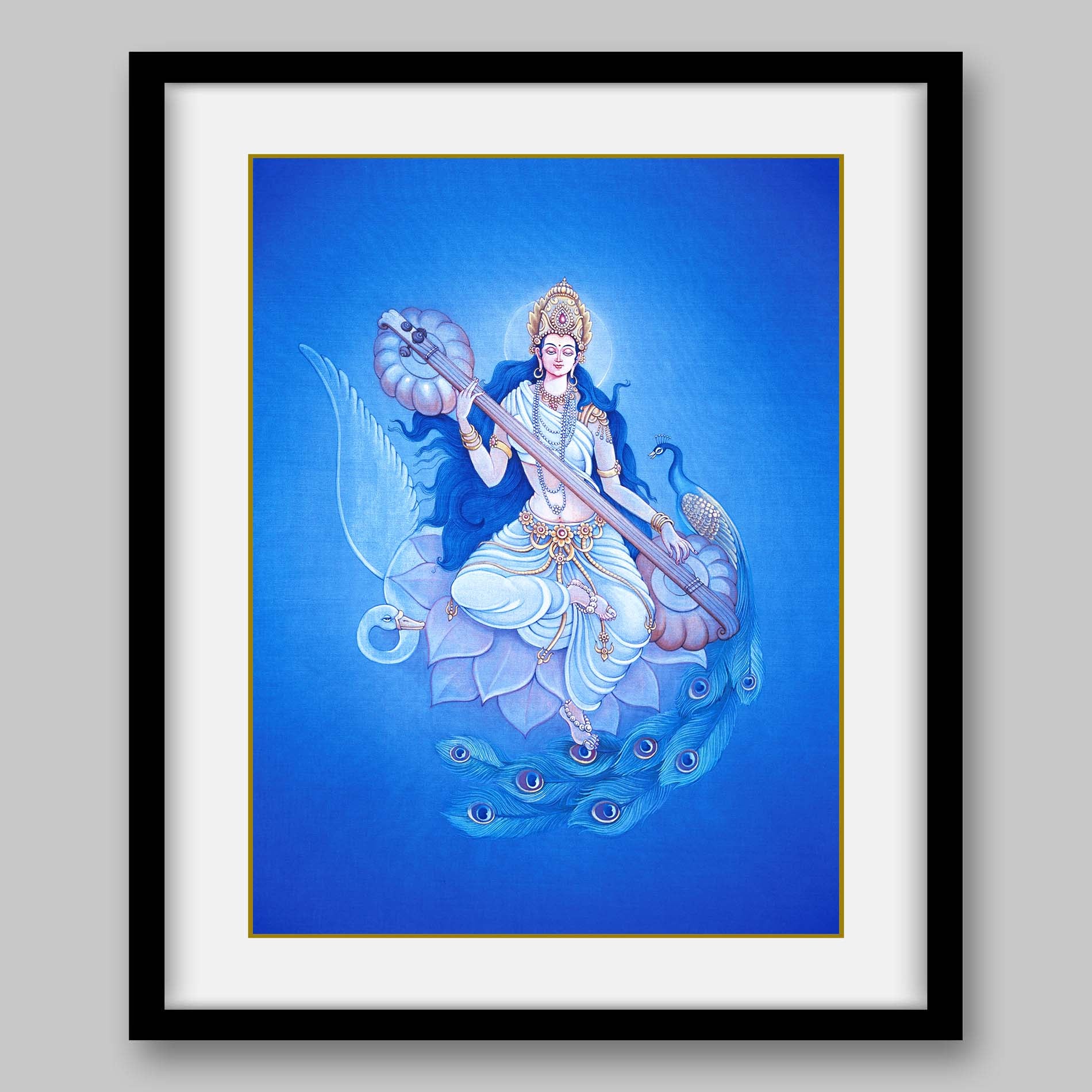 Saraswati – High Quality Print of Artwork by Pieter Weltevrede - Sagar World