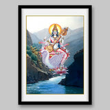 Saraswati - High Quality Print of Artwork by Pieter Weltevrede - Sagar World