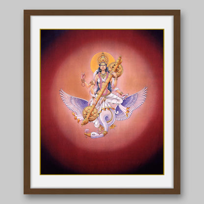 Saraswati — High Quality Print of Artwork by Pieter Weltevrede - Sagar World